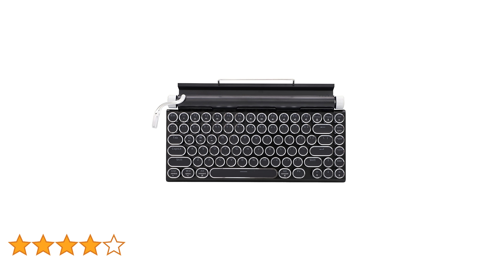 Amazon | タイプライター型 レトロ メカニカルキーボード LED